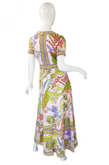 1970s Romantica Victor Costa Pink Dress