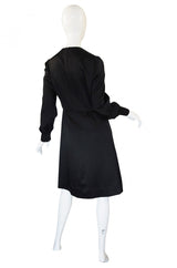 1960s Andre Laug Slipper Satin Dress