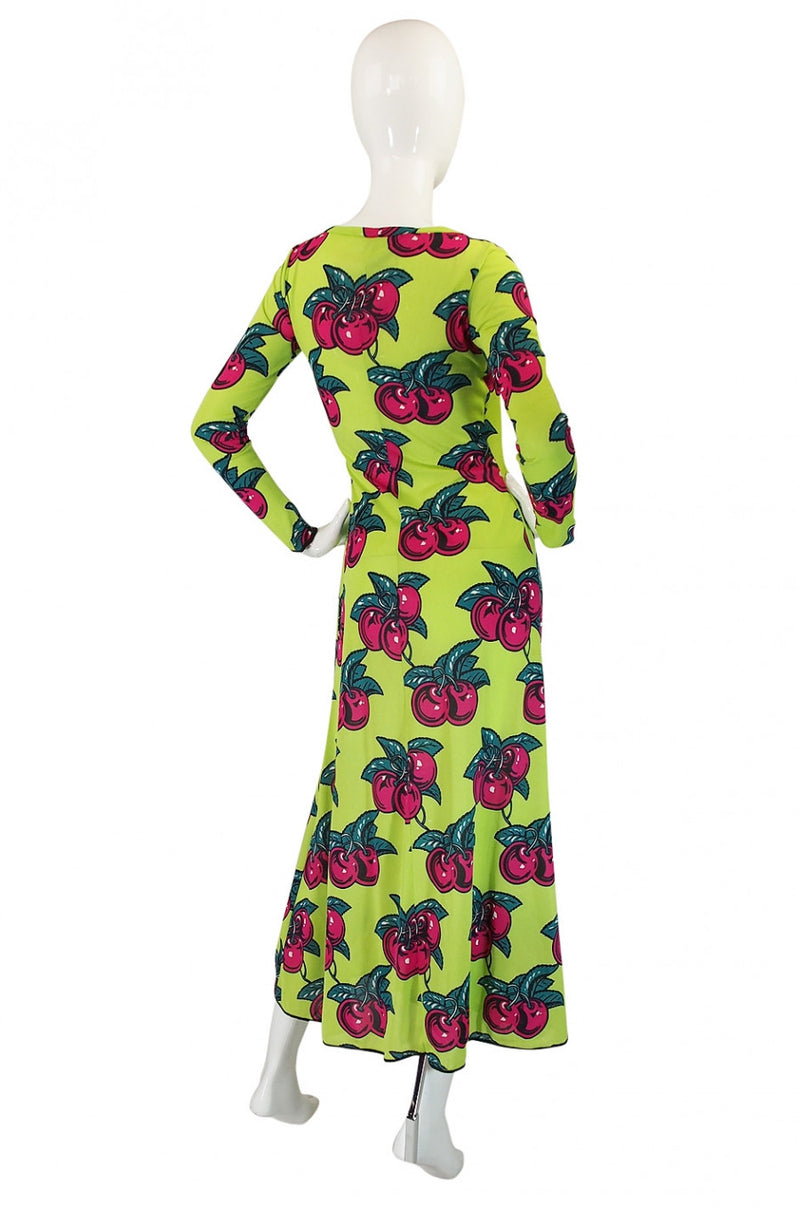1970s Betsey Johnson Alley Cat Cherry Dress