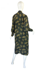 Late 1970s Ted Lapidus Silk Tunic Dress