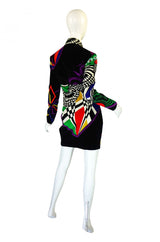 1990s Gianni Versace Versus Velvet Dress