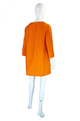 1960s Rare Maggy Reeves Tangerine Coat