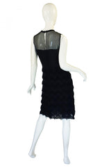1980s Bill Blass Silk Chiffon Dress