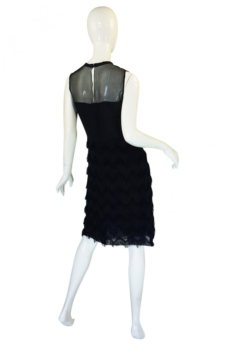 1980s Bill Blass Silk Chiffon Dress