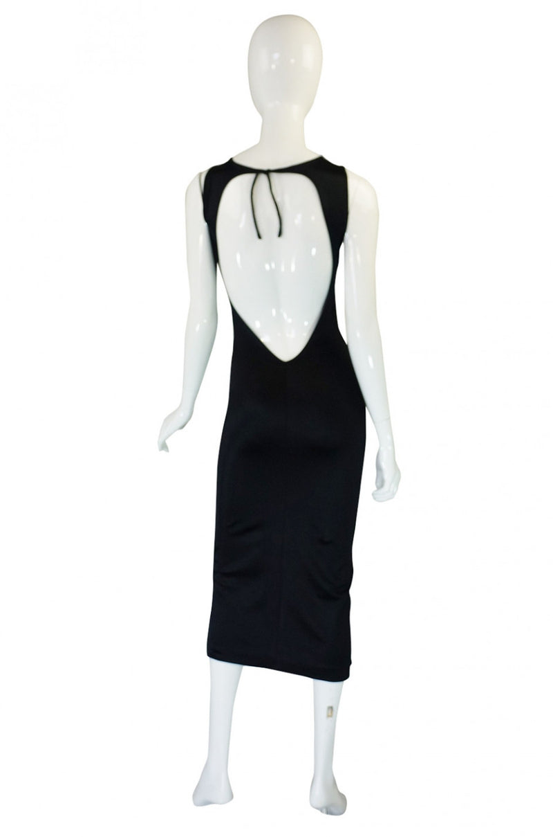 1970s OMO Norma Kamali Backless Dress