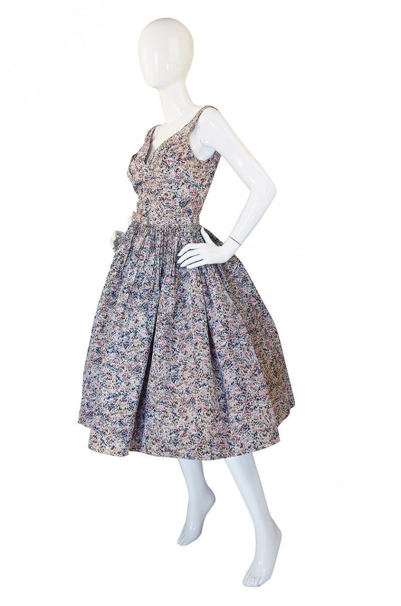 1950s Suzy Perette Spring Silk Dress