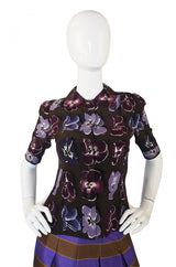 Recent Prada Silk Top & Skirt Set