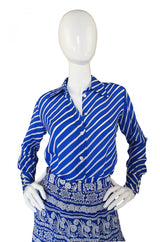 1970s Silk Chloe Maxi Skirt & Top