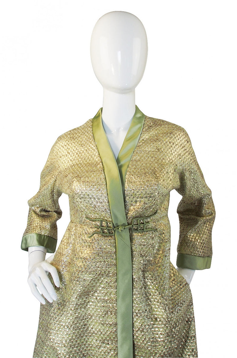 Lake Como Golden Silk Robe