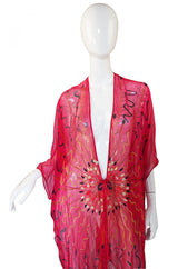 1978 Book Piece Zandra Rhodes Mexican Fan Caftan