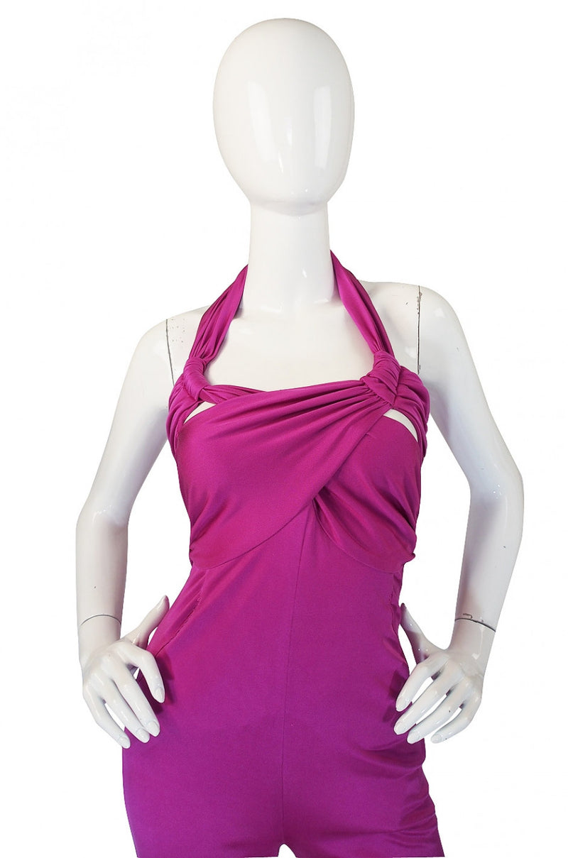 1990s Silk Jersey Valentino Jumpsuit