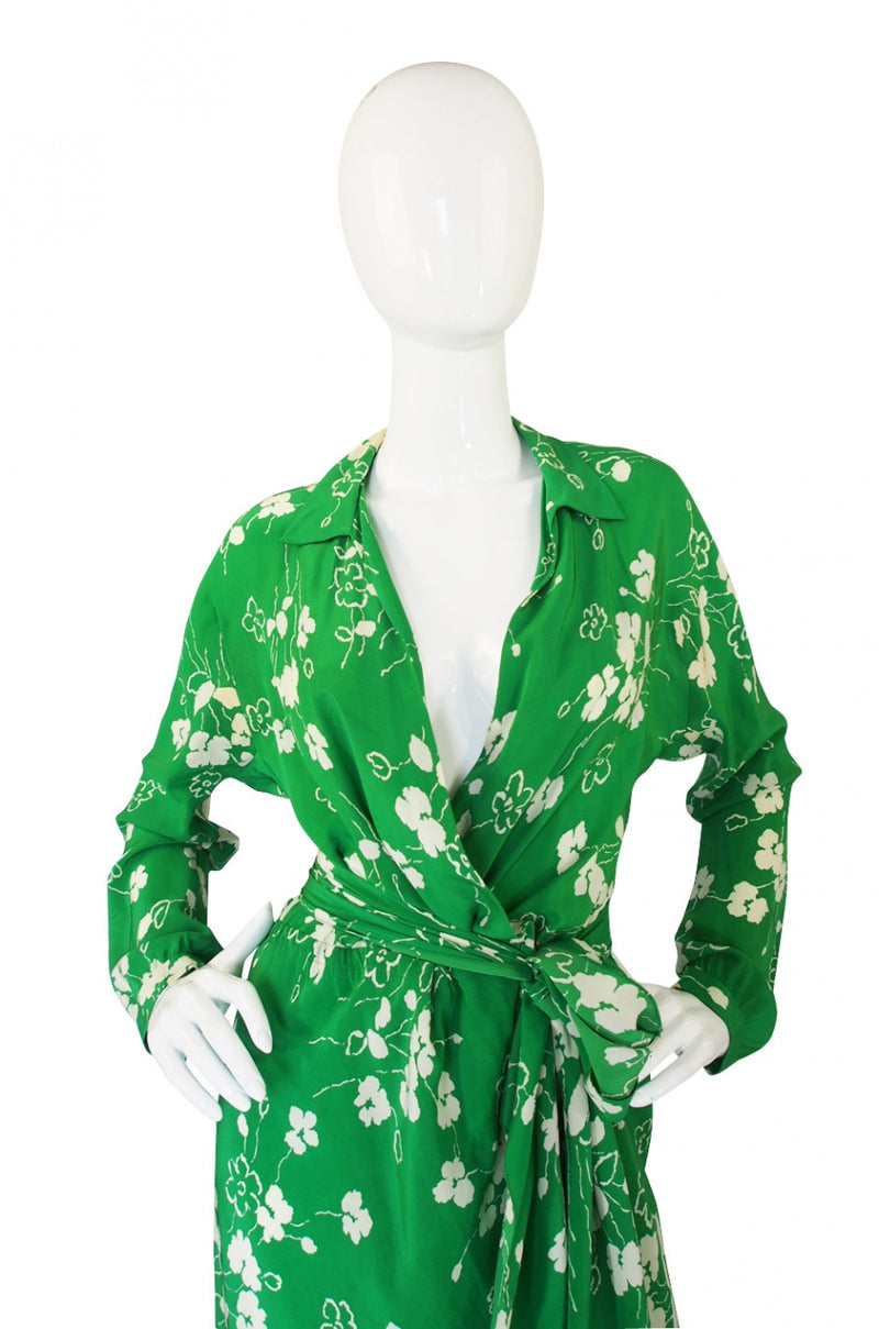 Treasure Item - Resort 1977 Halston Silk Wrap Dress