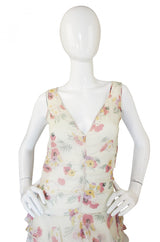 1990s Silk Chiffon Jil Stuart Dress