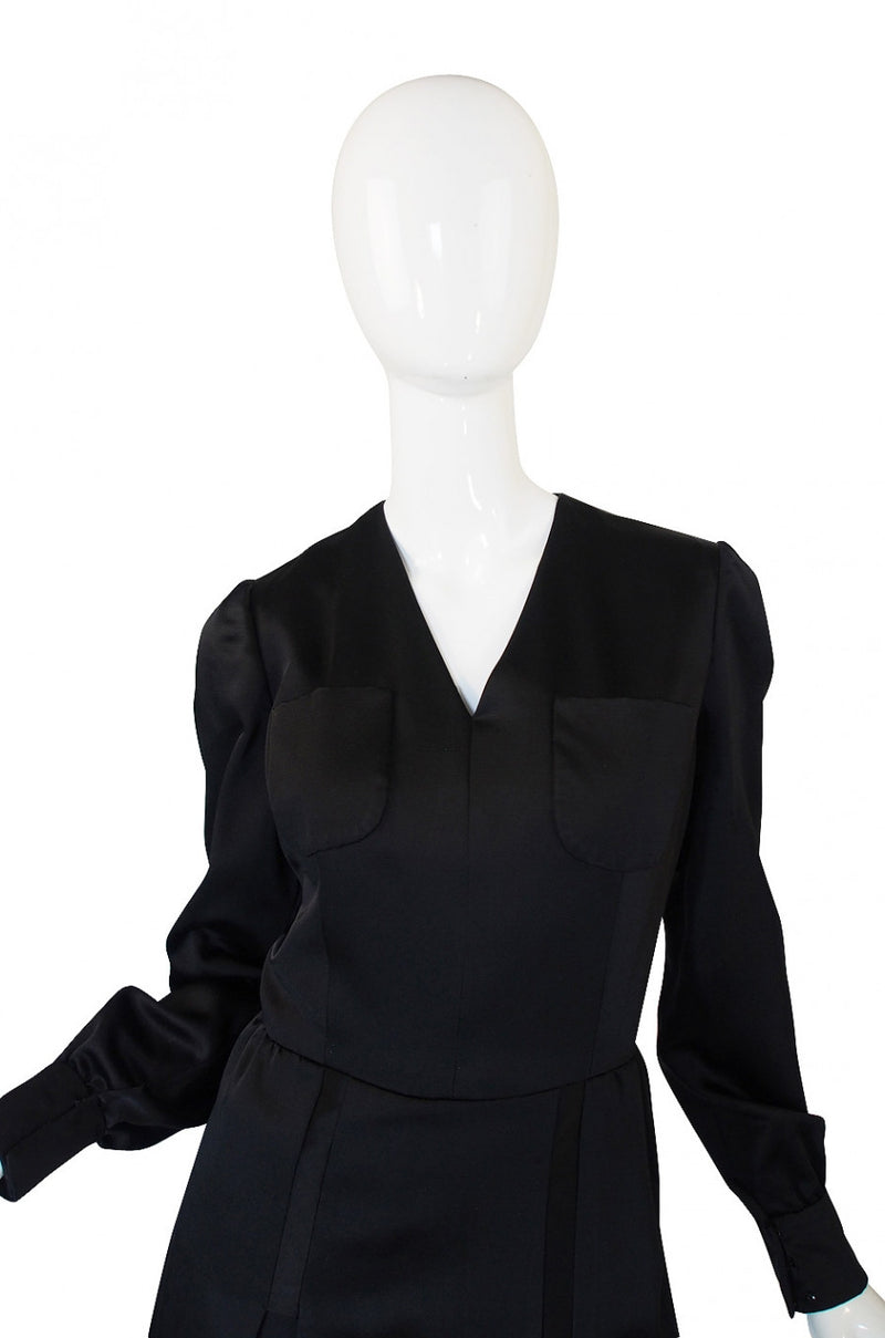 1960s Andre Laug Slipper Satin Dress