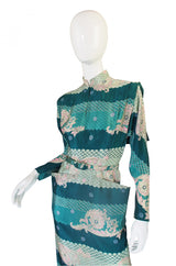 1940s Claudia Young Silk Dragon Dress