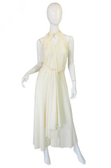 1970s Frank Usher Cream Jersey Dress – Shrimpton Couture