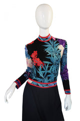 1970s Leonard Silk Jersey Dress