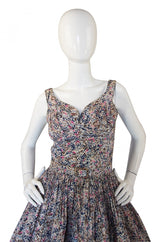 1950s Suzy Perette Spring Silk Dress
