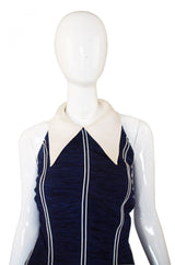 Spring 1995 Jacques Fath Pleat Backless Dress