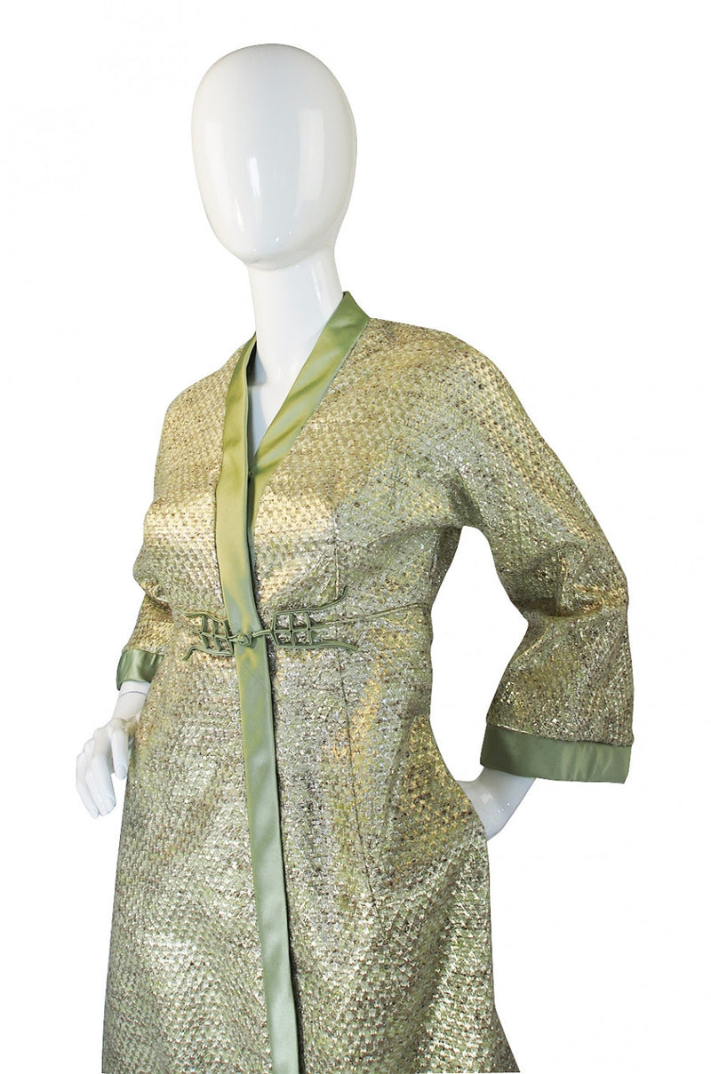 1960s Dynasty Gold Hostess Gown