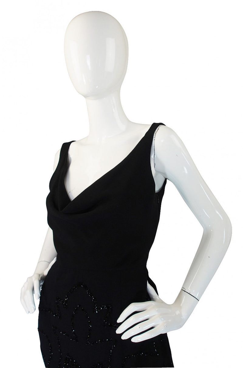 1990s Beaded Backless Valentino Dress