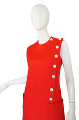 1960s Orange Norman Norell Dress