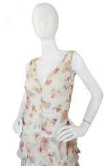 1990s Silk Chiffon Jil Stuart Dress