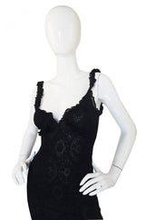 Recent Alaia Metallic Knit Lace Dress