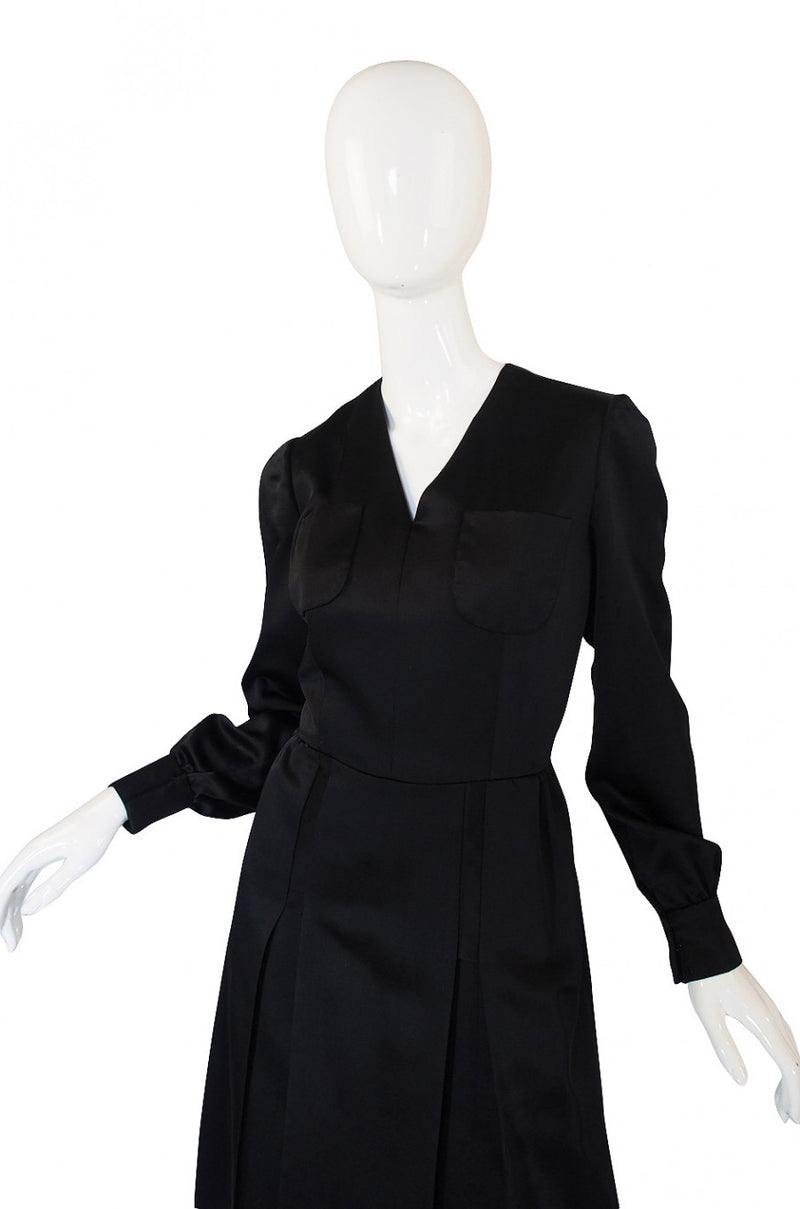 1960s Andre Laug Slipper Satin Dress