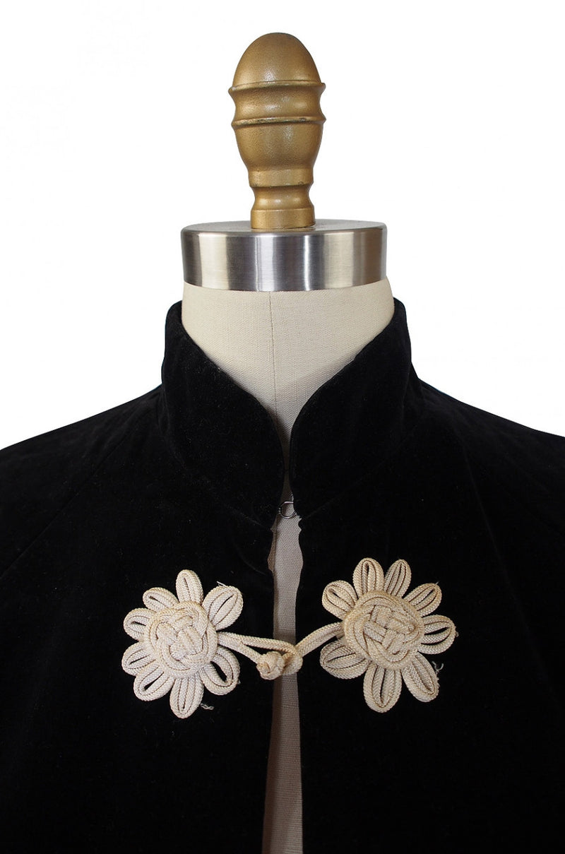 1940s Velvet & Embroidered Jacket