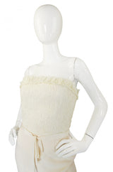 Spring 2008 Giambattista Valli Strapless Ivory Fitted Dress