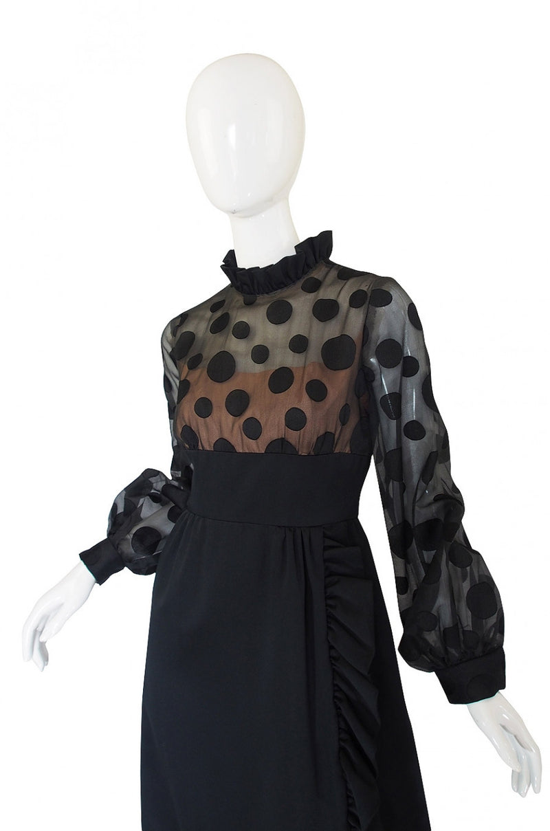 1960s Bullocks Wilshire Dot Dress