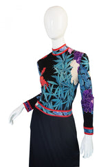 1970s Leonard Silk Jersey Dress