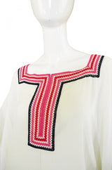 1970s Ungaro Cotton Beach Caftan