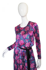 1970s Chanel Silk Satin Maxi Dress