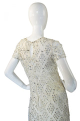 1960s Malcolm Starr Metal Snowflake Dress