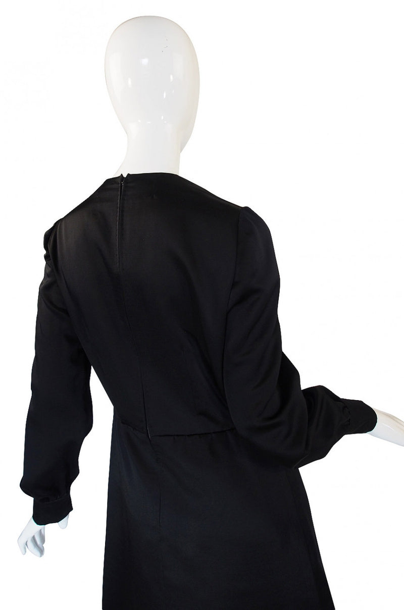 1960s Andre Laug Slipper Satin Dress