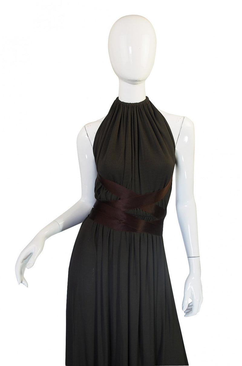 1960s Backless Donald Brooks Gown