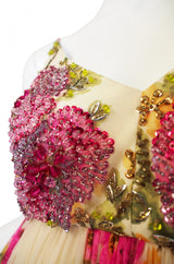 1960s Silk Chiffon Beaded Malcolm Starr