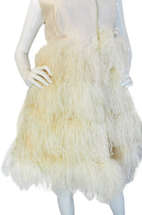 1960s Mr Blackwell Custom Feather Dress