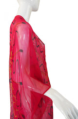1978 Book Piece Zandra Rhodes Mexican Fan Caftan