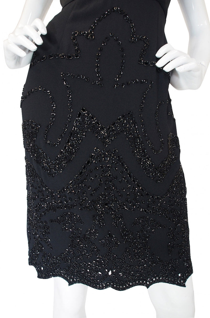 1990s Beaded Backless Valentino Dress