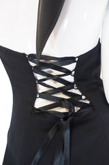 1990s Corset Back Ozbek Dress