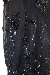 1920s Incredible Lace Bead & Sequin Gown