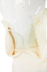 Spring 2008 Giambattista Valli Strapless Ivory Fitted Dress