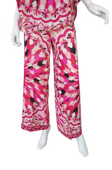 1960s Rare Emilio Pink Pucci Caped Top & Pant Set