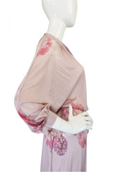 1970s Mac Tac Print Jersey Skirt & Top