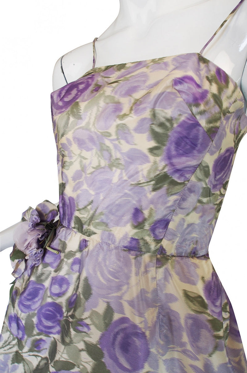 1950s Helena Barbieri Silk Dress