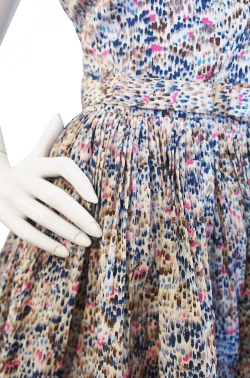 1950s Suzy Perette Spring Silk Dress