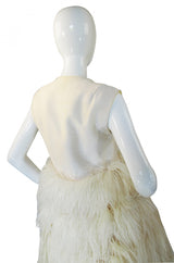 1960s Mr Blackwell Custom Feather Dress